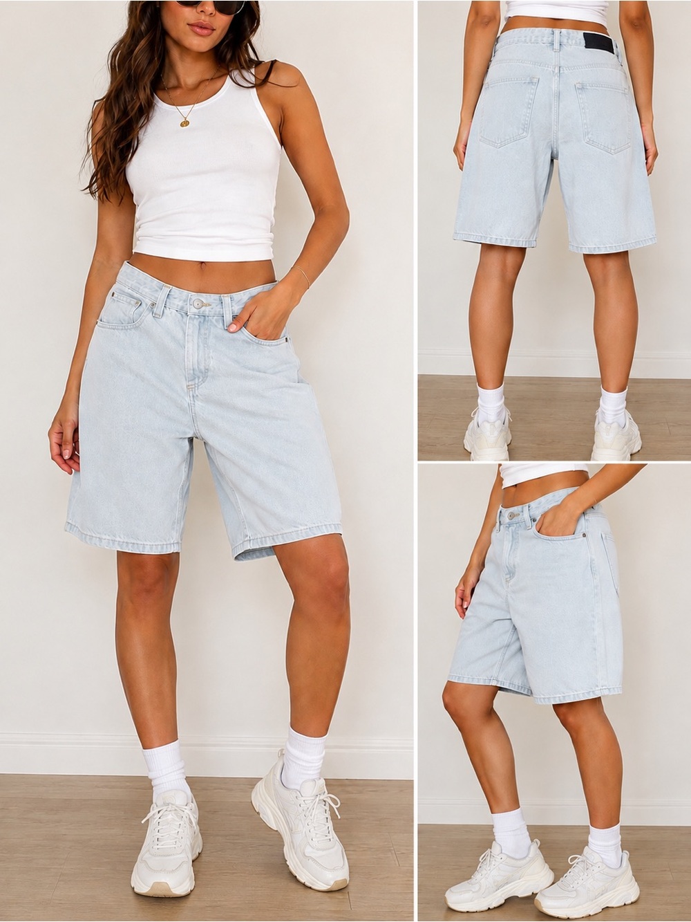oversized jorts- Women